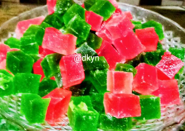 Permen jelly rasa melon & strawberry
