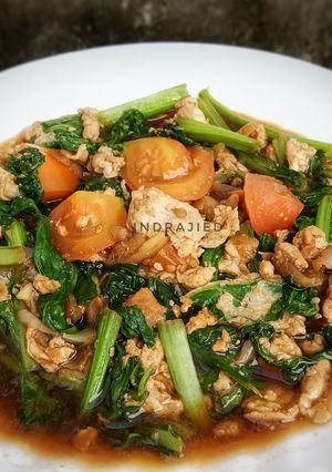 Foto resep Tumis Sawi Hijau Telur