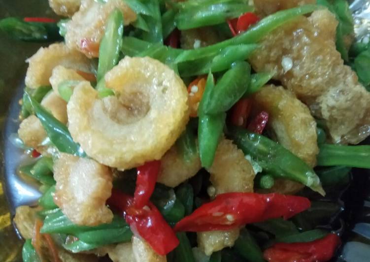 Buncis tumis bak Phok (non halal)