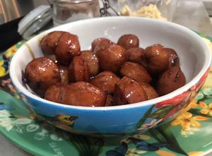 Una foto de Salchichas acarameladas