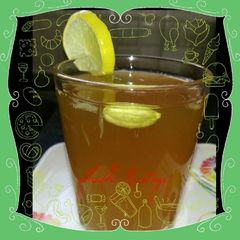 A picture of Jaggery & lemon juice.