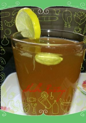 A picture of Jaggery & lemon juice.
