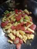 Tumis baby corn+sosis+petai (7)