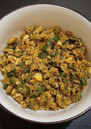 A picture of Capsicum Egg bhurji.