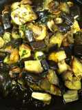 Berenjenas con champignons