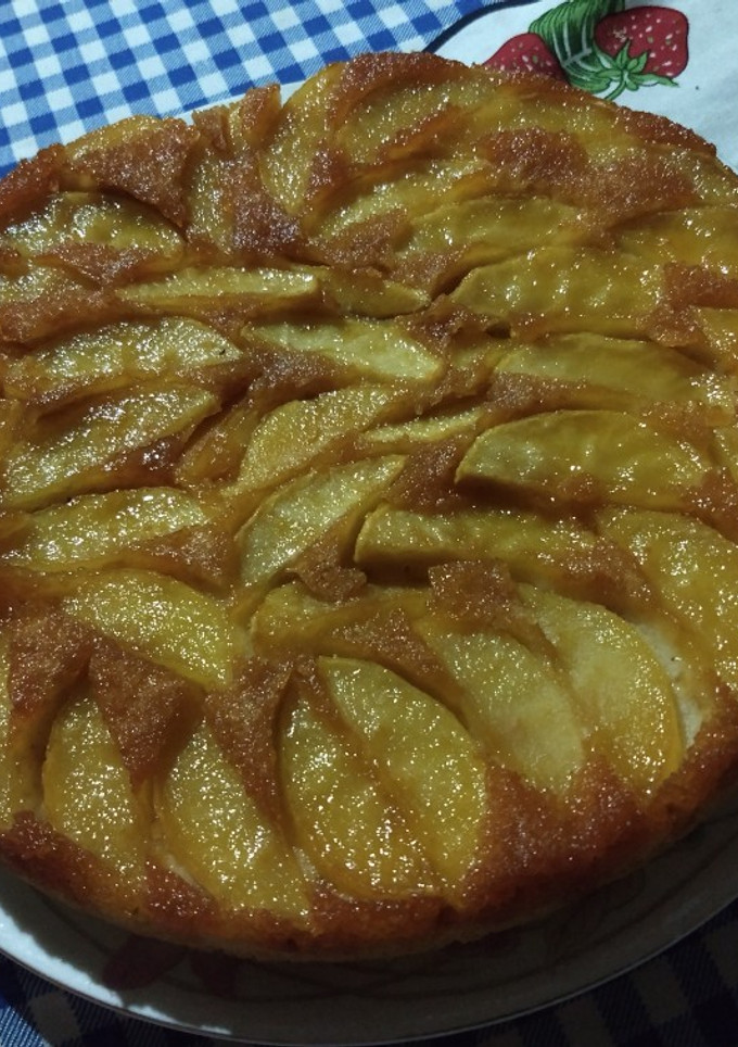 Una foto de Tarta Invertida de Manzana