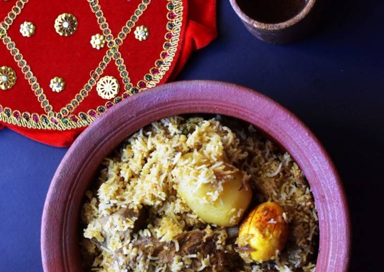 Recipe of Quick Kolkata Style Mutton Biryani