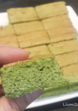 Foto resep Matcha Ogura Cake (japanes cake)