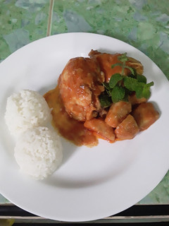 Una foto de Pollo a la campestre