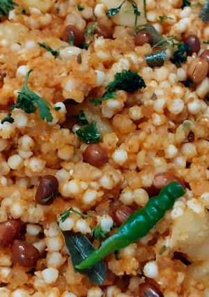 A picture of Sabudana khichdi.