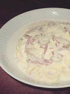 Foto resep Mie gepeng pasta (fettucini carbonara)