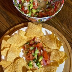 A picture of Loaded Avocado Shrimp Salsa.