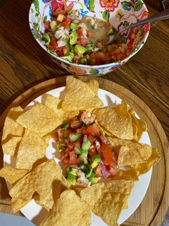 A picture of Loaded Avocado Shrimp Salsa.