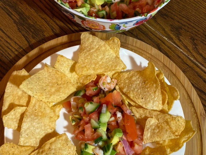 Recipe Loaded Avocado Shrimp Salsa which Delicious