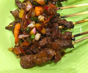 Resep mudah Sate Sapi Goreng Bakar Praktis Enak