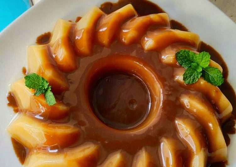 Puding Mangga Vla Coklat