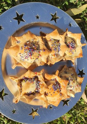 Una foto de Pastelitos de batata con chocolate "Para"