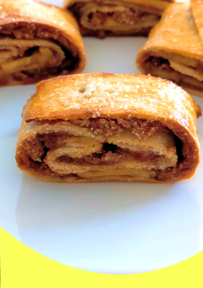 Una foto de Rollito de chocolate y plátano