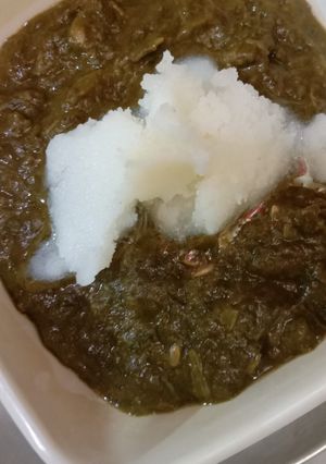 A picture of Saag Sarso Ka.