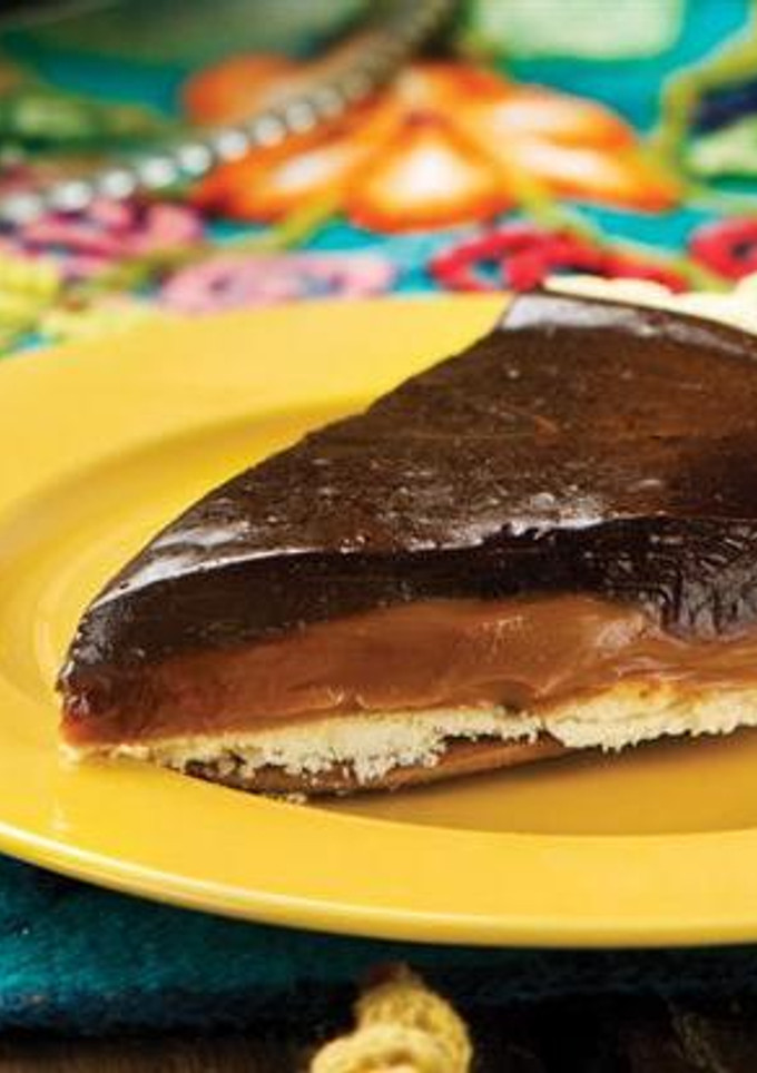 Una foto de Tarta de dulce de leche bombón!