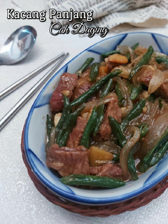 Foto resep Kacang Panjang Cah Daging