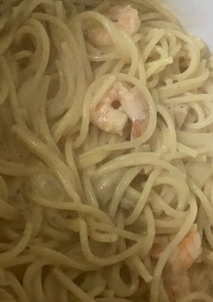 صورة لوصفة سباجيتي شريمس بصوص الكريما 🍜