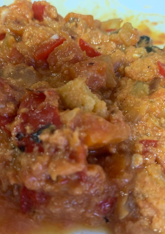 Una foto de Pisto de verduras