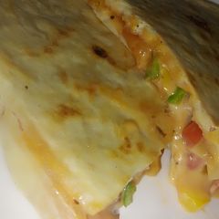 Pizza parantha A picture of Pizza parantha.