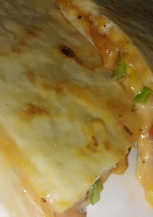 A picture of Pizza parantha.