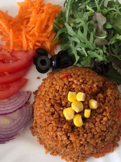 صورة لوصفة برغل على بندورة 👍🏼