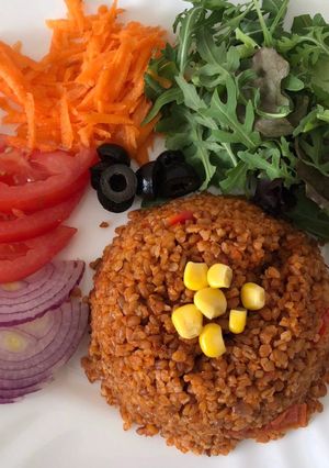 صورة لوصفة برغل على بندورة 👍🏼