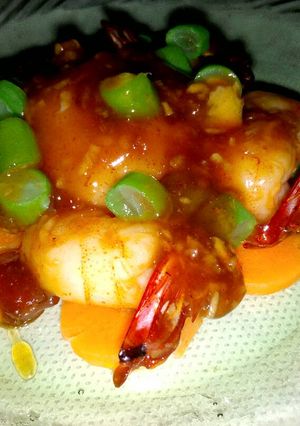 Foto resep Udang saus madu pedas