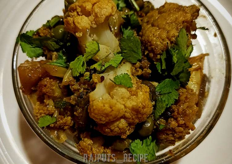 How to Prepare Ultimate Gobhi Matar ki Sabzi or Cauliflower and green peas mix veg