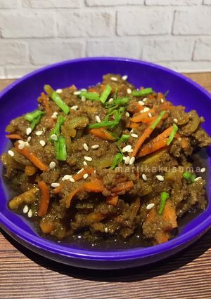 Foto resep Daging giling teriyaki - MPASI