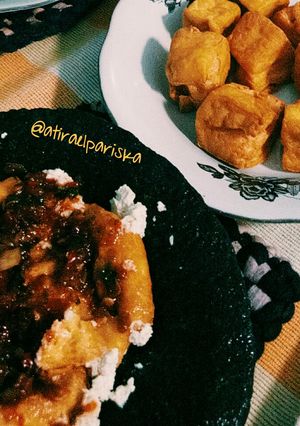 Foto resep Tahu Kuning Geprek Sambel
