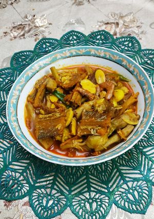 কাঁঠাল বিচি ও শুটকী দিয়ে কচুর লতি রান্না। রেসিপির প্রধান ছবি