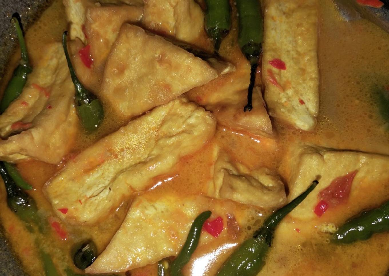 Sayur tahu cabe hijau