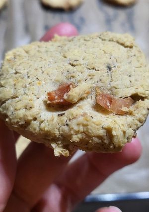Una foto de Galletitas saladas de jamón sin gluten