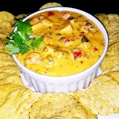 A picture of Mike's Southwestern Grilled Chicken Queso Dip.