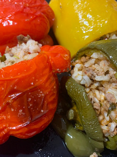 Una foto de Pimientos rellenos a la griega