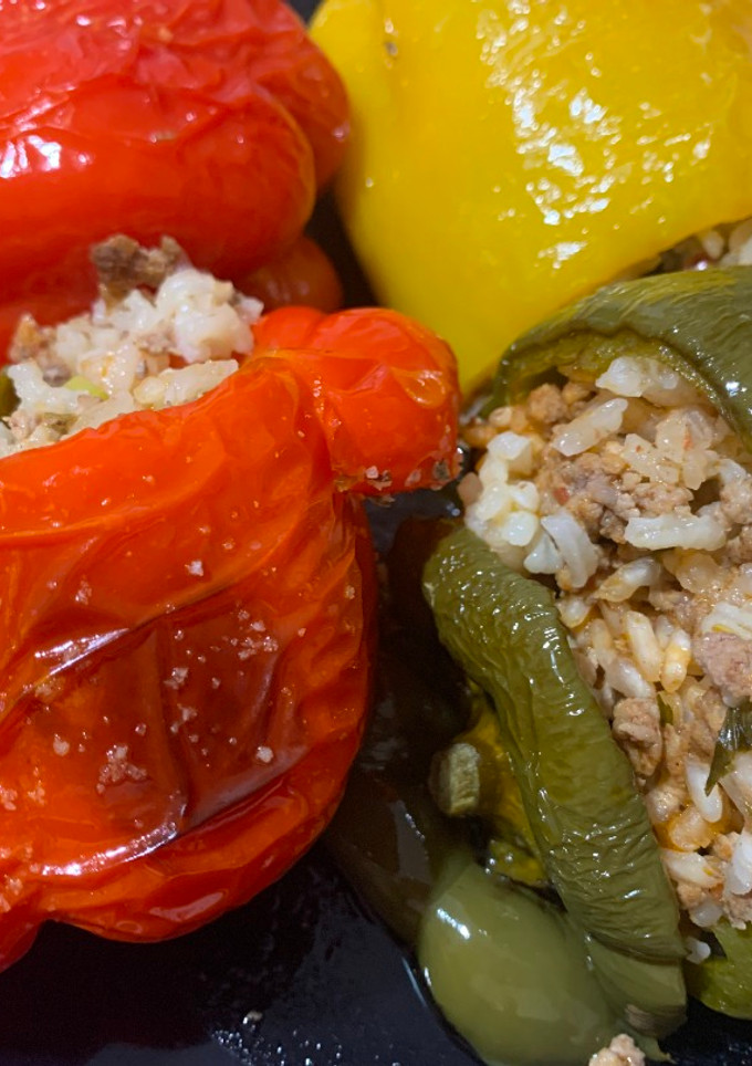 Una foto de Pimientos rellenos a la griega