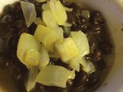 A picture of black vinegar