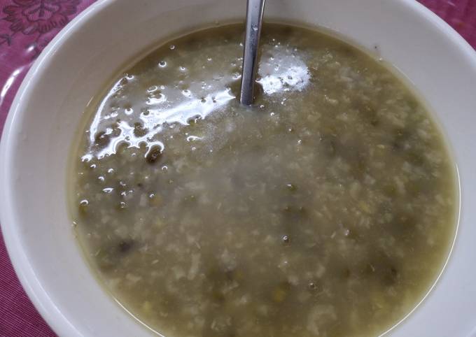 Steps to Make Perfect Green pea porridge 綠豆
