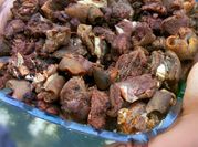 A picture of roasted goat meat