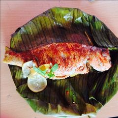 A picture of Red Snapper with Lime and Ginger.