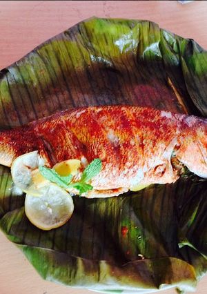A picture of Red Snapper with Lime and Ginger.
