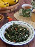Tumis Daun Singkong dan Teri ala Tiger Kitchen