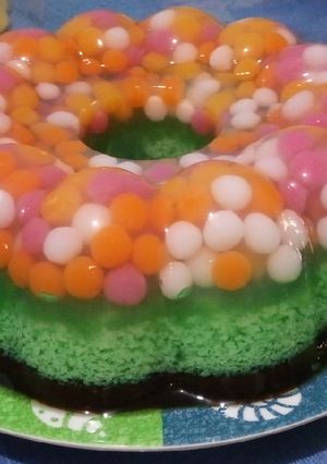 Foto resep Puding Lapis Jelly (Jelly lumut coklat)