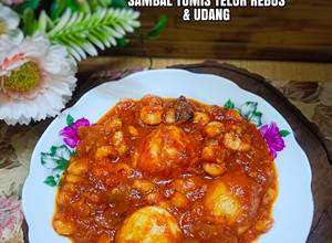 Gambar 29:8:24 - Sambal tumis telur rebus & udang
