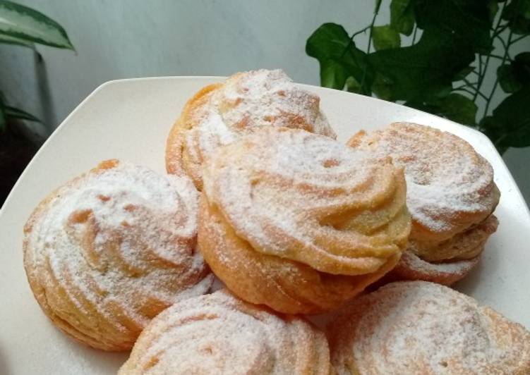 Dalgona choux pastry / Soes Dalgona